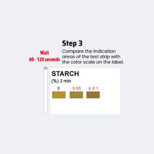 Detection of Starch in milk (50 tests strip to test starch in milk ...